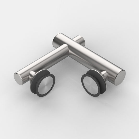 Vivere2 Hoekverbinder Glas-Glas 90°, Verzonken - 7775VA