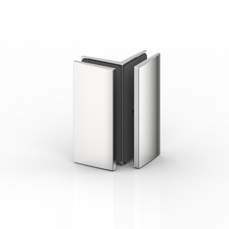 Farfalla glasklem glas/glas 90° - 8108