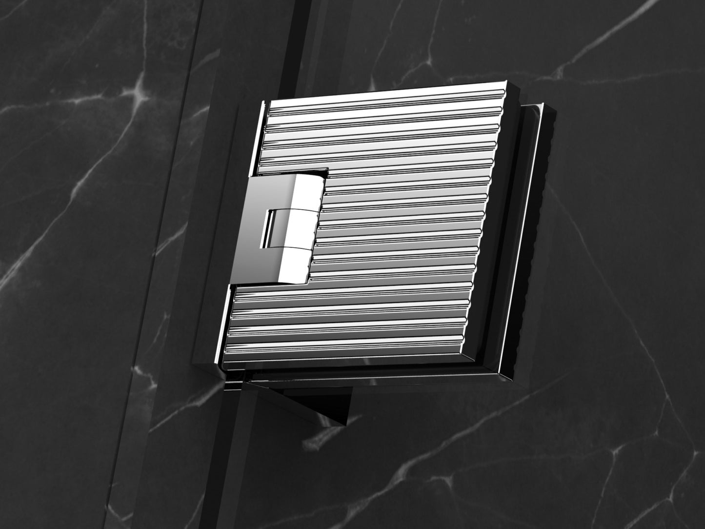 Flamea+ Linea douchescharnier wand/glas 90° - 8130M1 - Glans Chroom - Sfeer