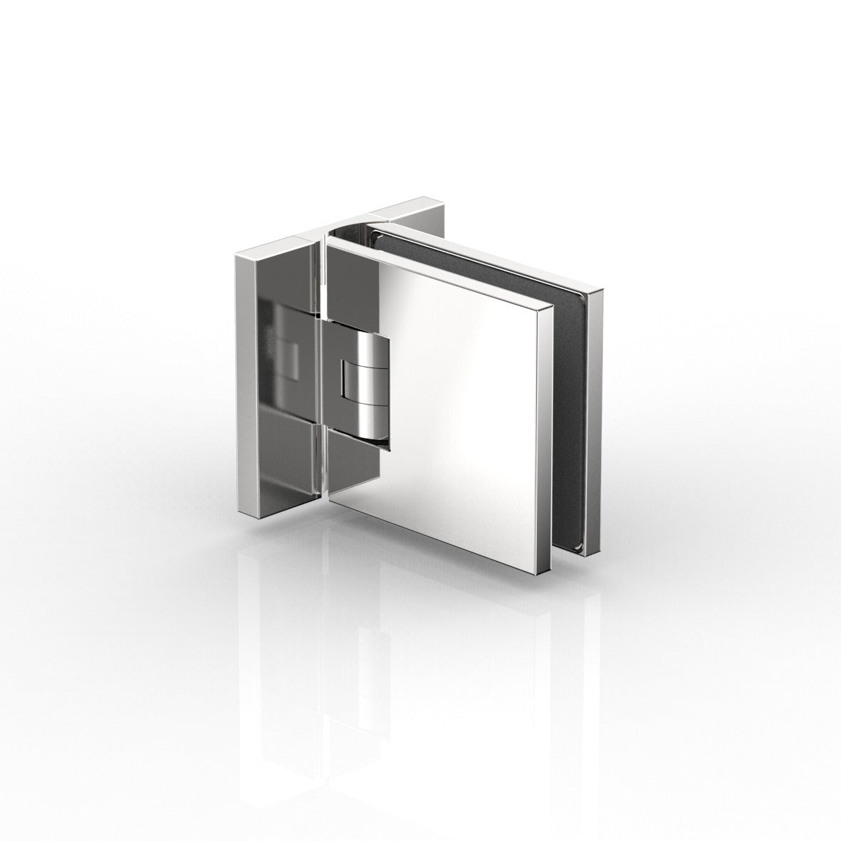 Flamea+ sauna douchescharnier wand/glas 90° - 8134SN - Glans Chroom