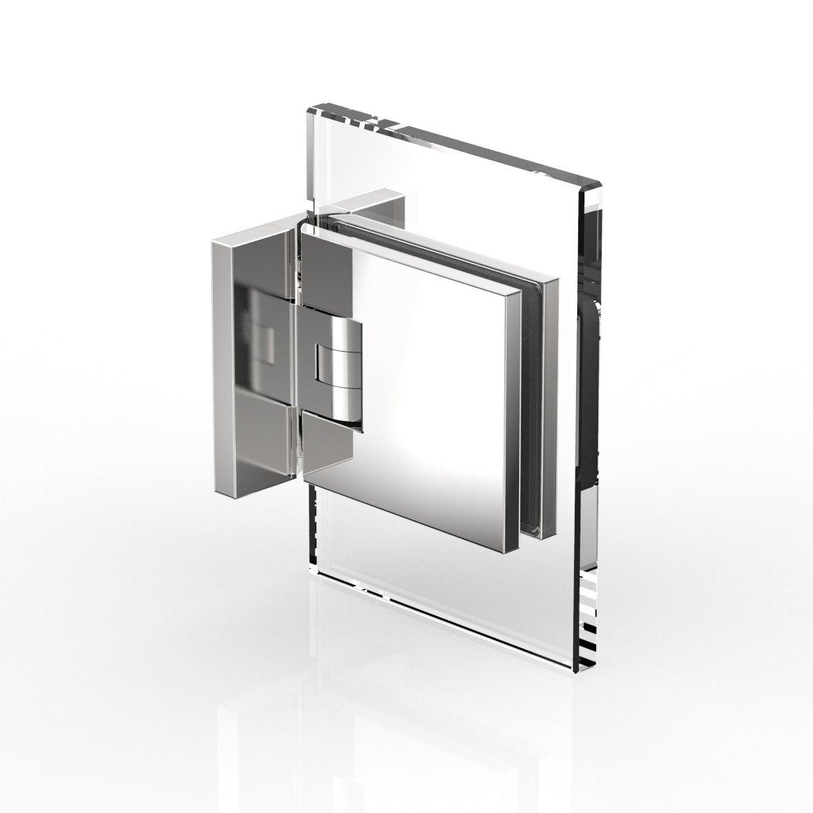 Flamea+ sauna douchescharnier wand/glas 90° - 8134SN - Flamea+ sauna douchescharnier wand/glas 90° - 8134SN - Glans Chroom - Glas