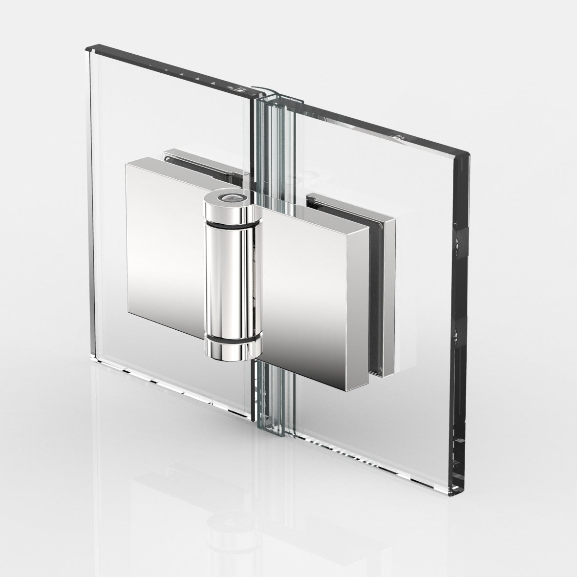 Flinter douchescharnier glas/glas 180° - 8162 - Glas