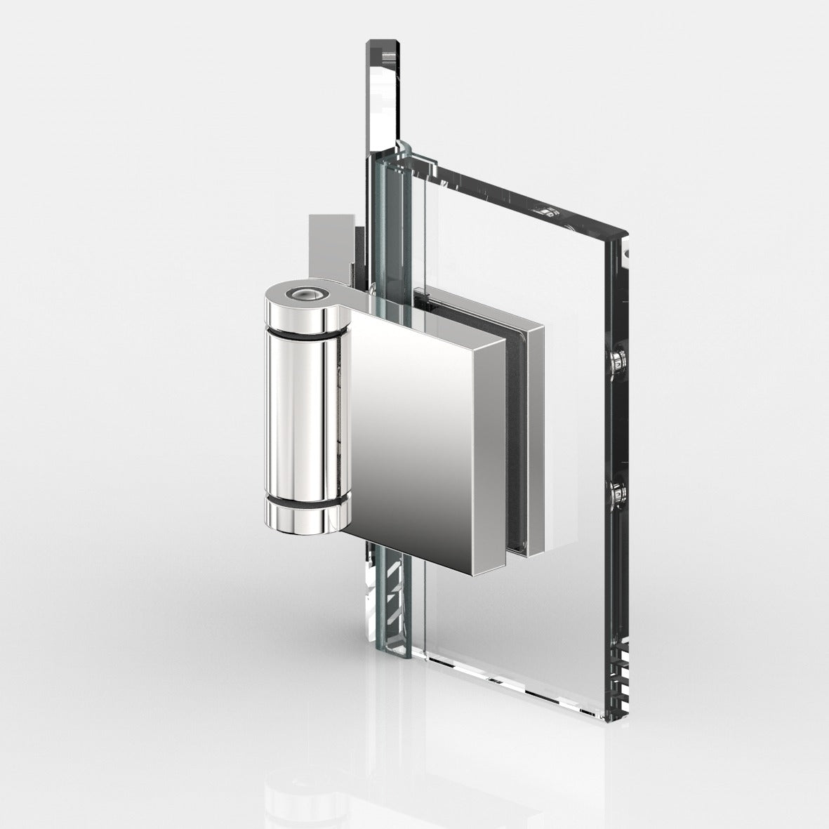 Flinter douchescharnier glas/glas 135° - 8164 - Glas