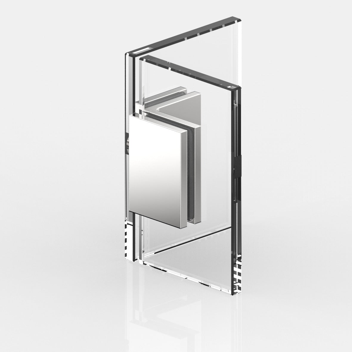 Flamea glasklem glas/glas 90° - 8172 - Glas