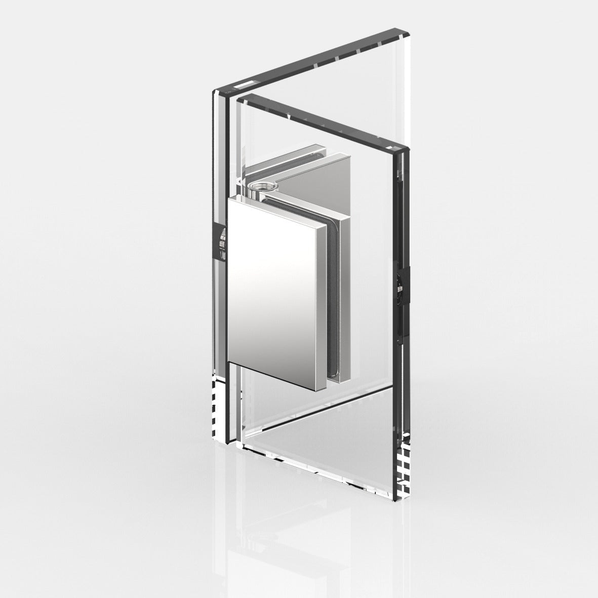 Flamea glasklem glas/glas 80°-180° - 8175 - Glas