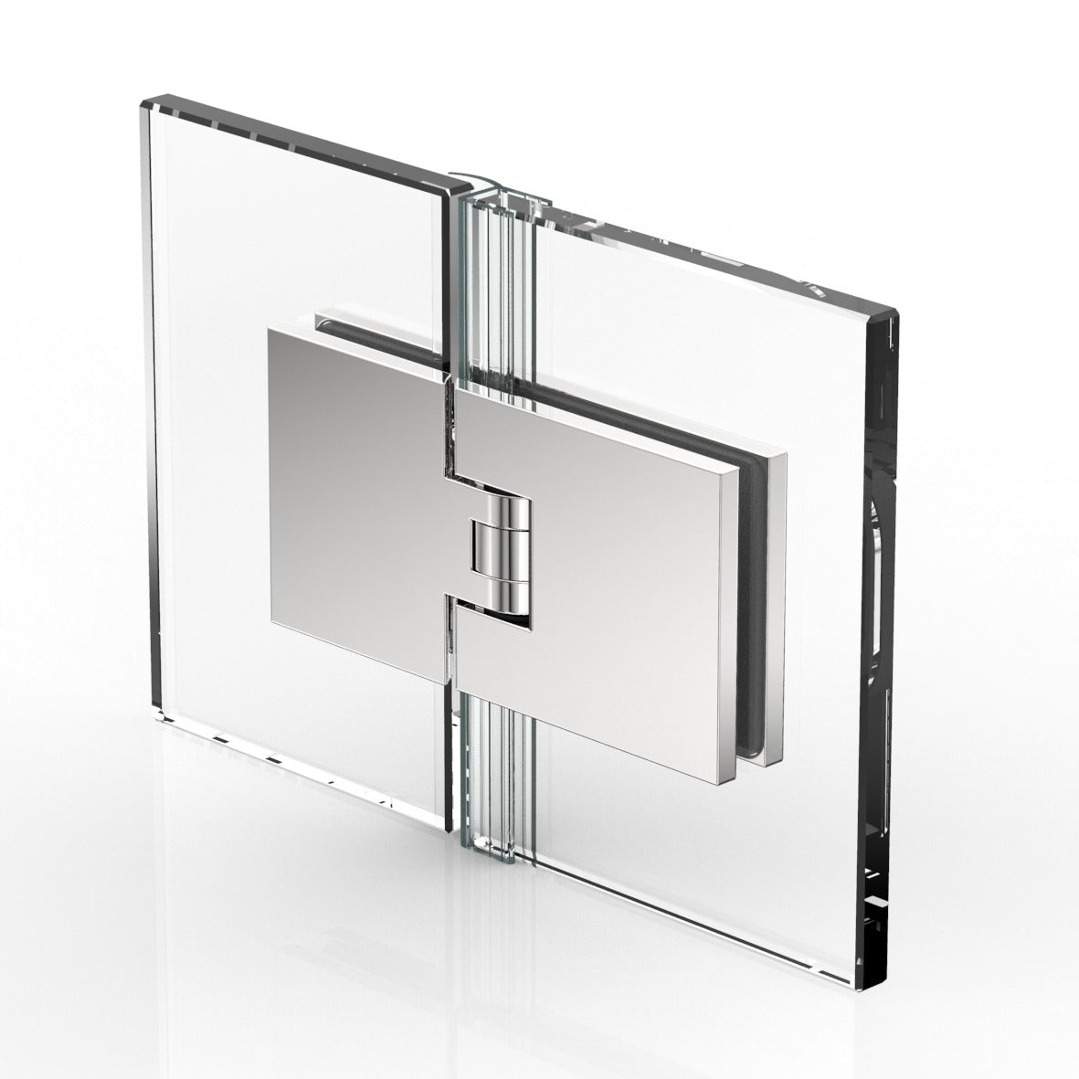 Flamea douchescharnier glas/glas 180° - 8182 - Glas