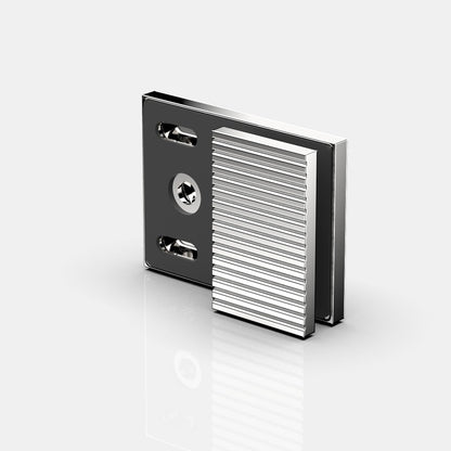 Flamea+ Linea glasklem wand/glas 180° - 8193M1 - Glans Chroom