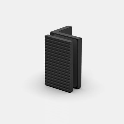 Flamea+ Linea glasklem wand/glas 90° - 8194M1 - Mat Diep Zwart