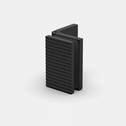 Flamea+ Linea glasklem wand/glas 90° - 8199M1 - Mat Diep Zwart