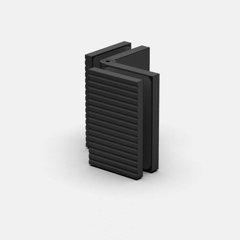 Flamea+ Linea glasklem glas/glas 80°-180° - 8198M1 - Mat Diep Zwart