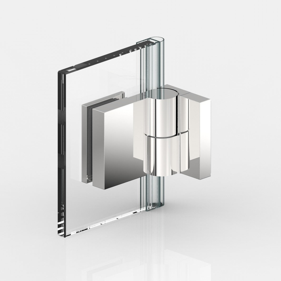 Nivello douchescharnier wand/glas 90° - 8361 - Rechts - Glas