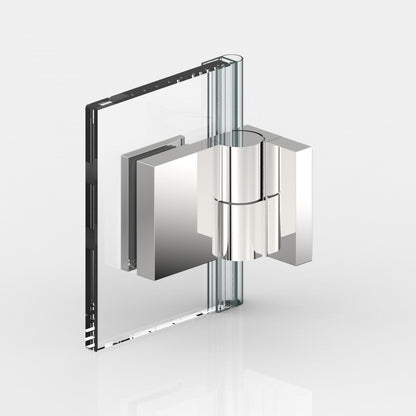 Nivello douchescharnier wand/glas 90° - 8361 - Rechts - Glas