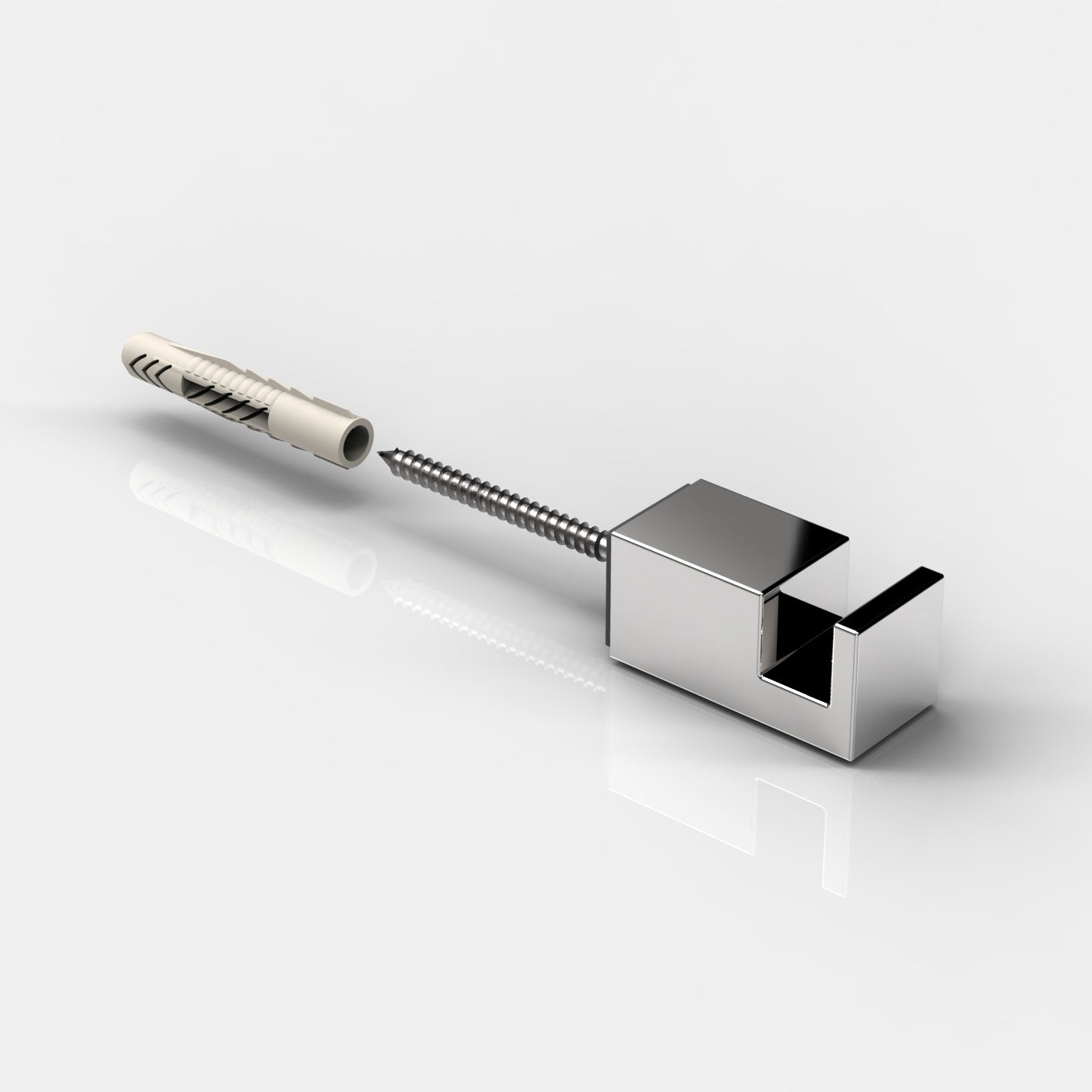 Handdoek Knop Wand Montage - 8376 WU