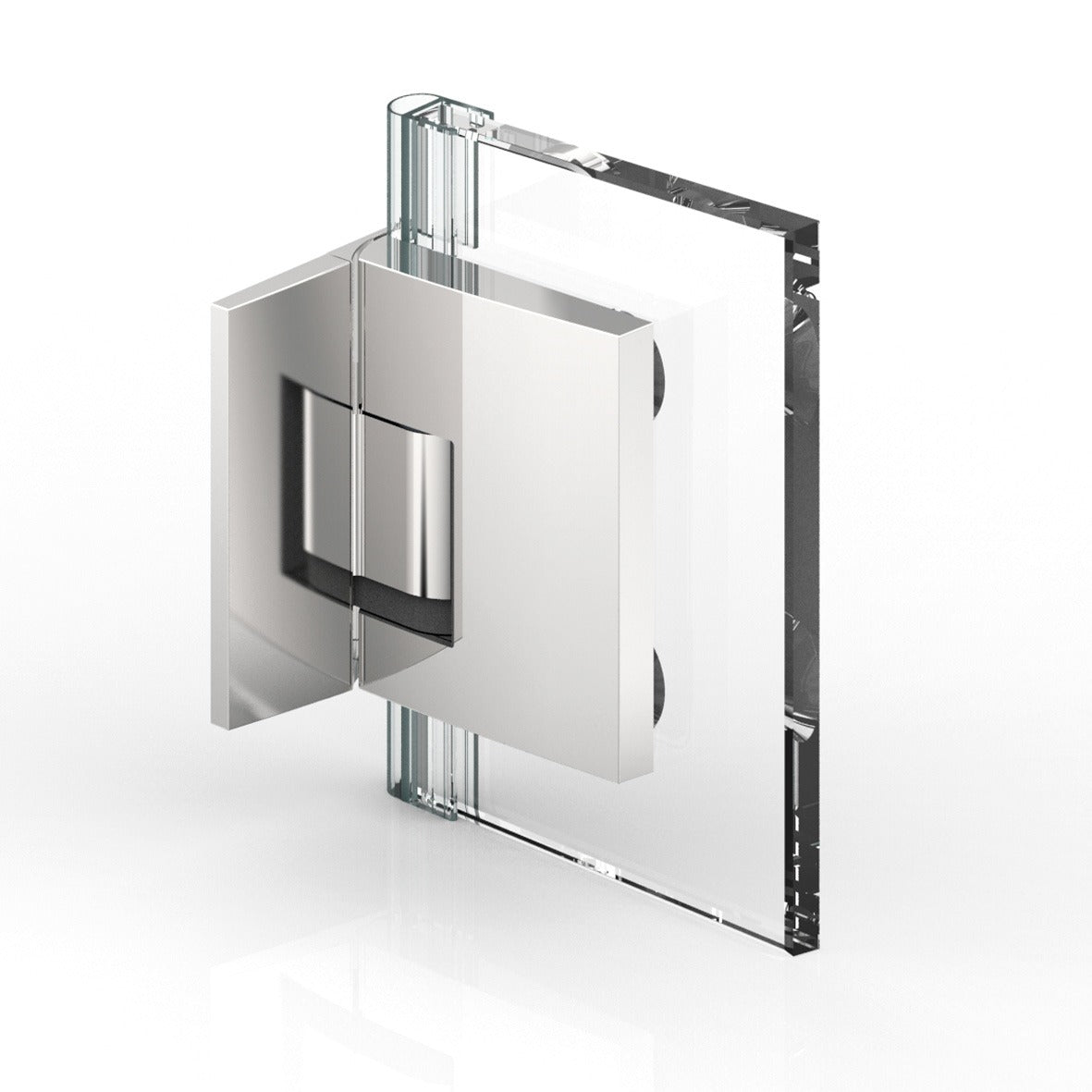 Pavone douchescharnier wand/glas 90° - 8391 - Links - Op glas