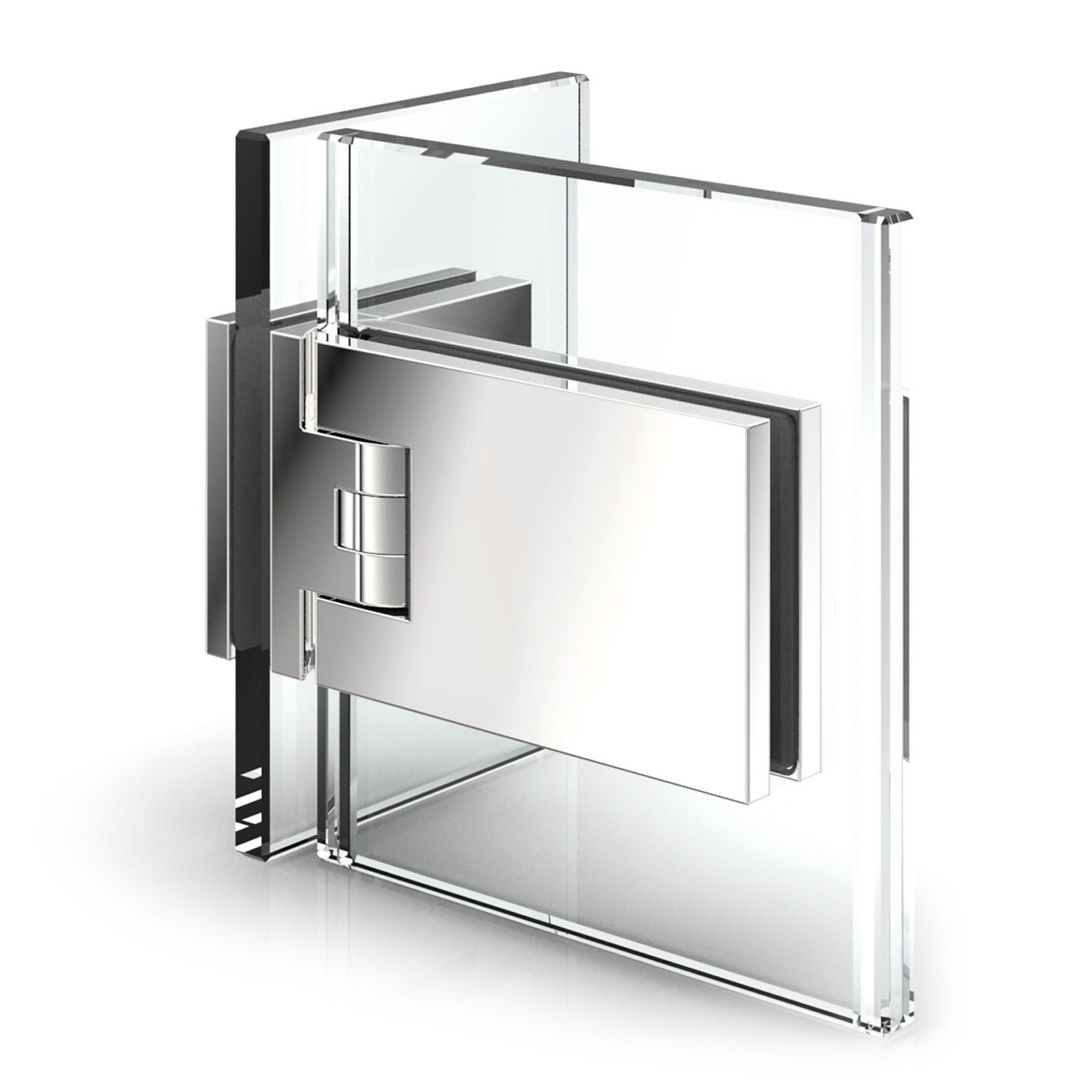 Fardello douchescharnier glas/glas 90° - 8902 - Glas