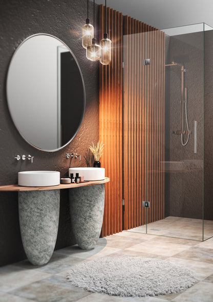 Pavone douchescharnier glas/glas 180° - 8392 - Sfeer