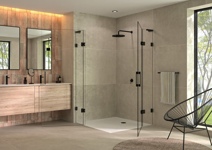 Pontere+ douchescharnier glas/glas 180° - 8312 - Sfeer