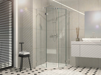 Nivello douchescharnier glas/glas 135° - 8365 - Sfeer