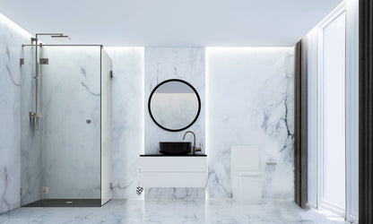 Pavone douchescharnier glas/glas 180° - 8392 - Sfeer